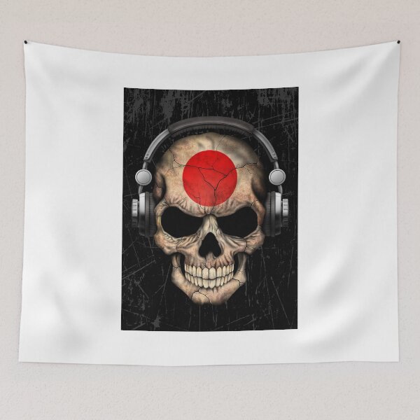 Item preview, Dj Skull with Japanese Flag designed and sold by JeffBartels.