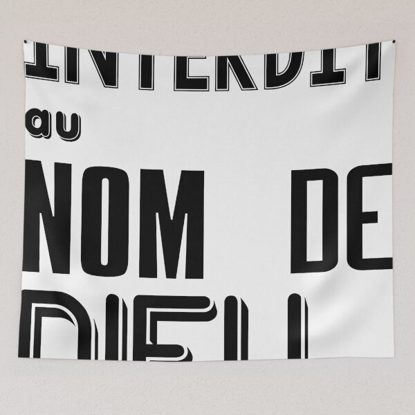 Item preview, INTERDIT au blasphème NOMS DE DIEUX v3 designed and sold by Thibaut Bachelier.