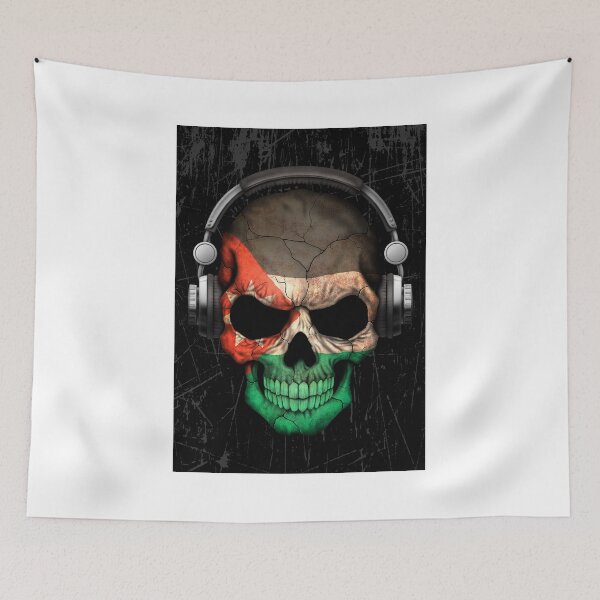 Item preview, Dj Skull with Jordanian Flag designed and sold by JeffBartels.