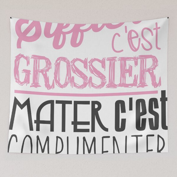 Aperçu de l'œuvre Siffler c'est grossier, mater c'est complimenter v1 créée et vendue par Thibaut Bachelier.