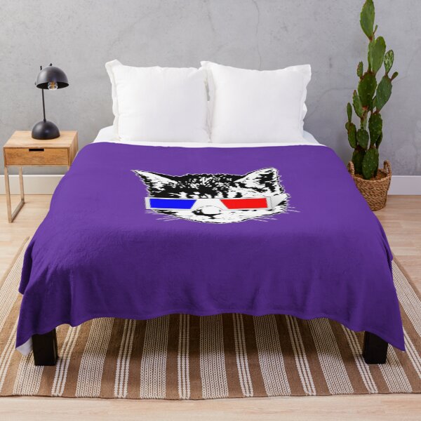 Item preview, Cat in 3D (Purple)  designed and sold by kirbeekatz.
