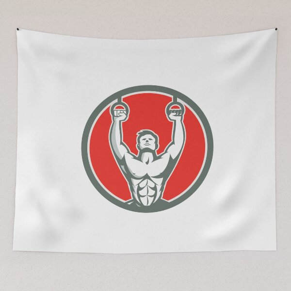 Item preview, Kipping Muscle Up Cross-fit Circle Retro designed and sold by patrimonio.