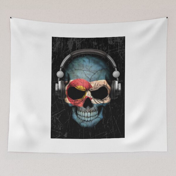 Item preview, Dj Skull with Colorado Flag designed and sold by JeffBartels.