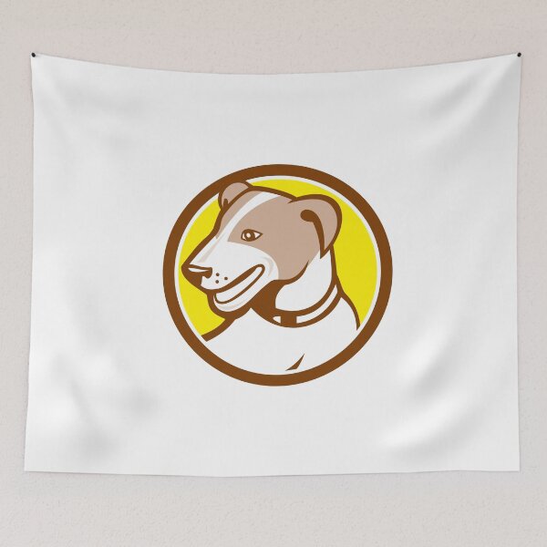 Item preview, Jack Russell Terrier Head Circle Cartoon designed and sold by patrimonio.