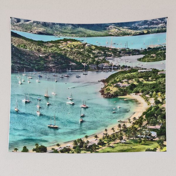 Item preview, Antigua View Falmouth Harbor designed and sold by Susan Savad.