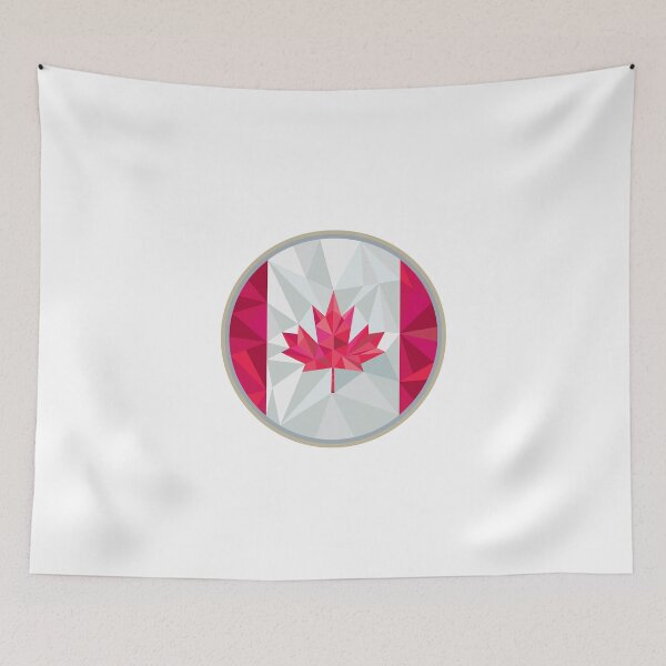Item preview, Canada Flag Icon Circle Low Polygon designed and sold by patrimonio.