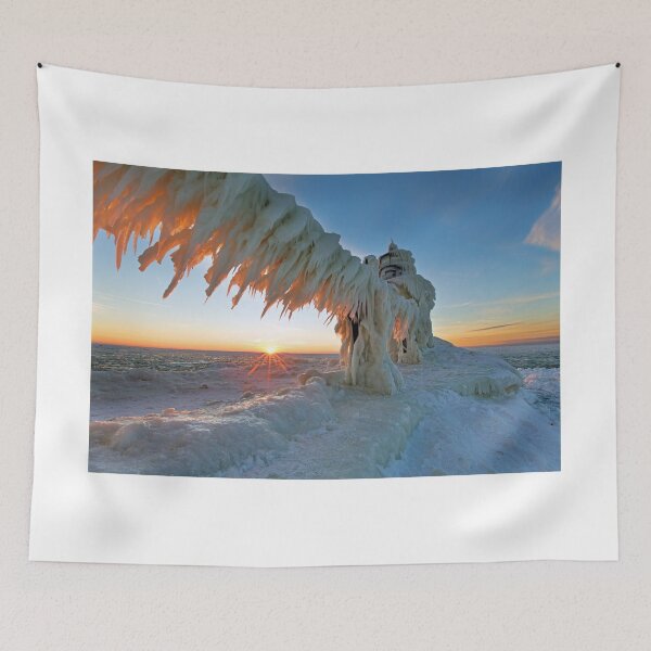 Item preview, St. Joseph Lighthouse Winter Sunset designed and sold by Craig Sterken.