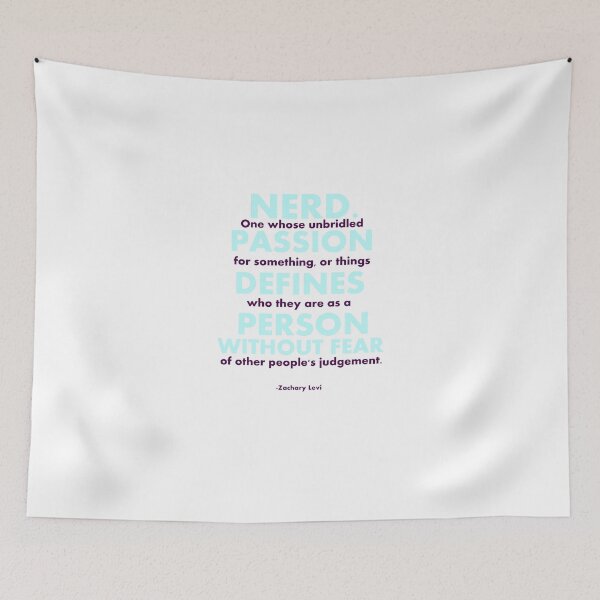 Item preview, Nerd by Zachary Levi designed and sold by linnlag.