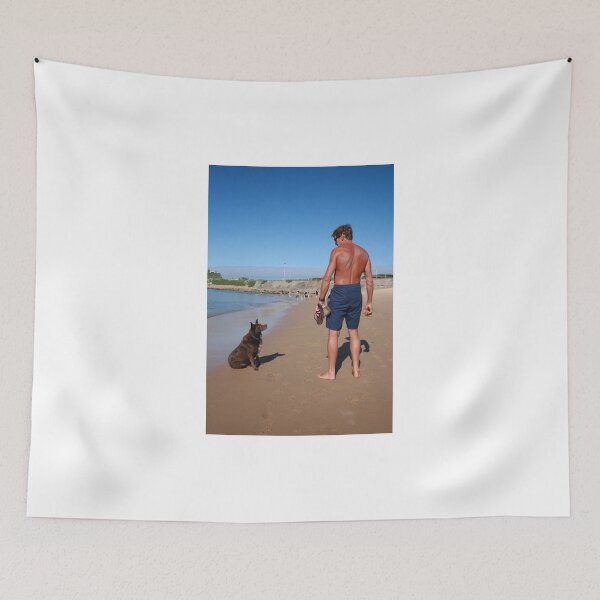 Item preview, 3 Nick with his Rescue Dog Rosie a Kelpie-Border Collie  designed and sold by Cathie Brooker.