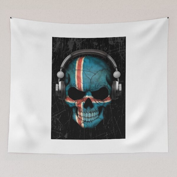Item preview, Dj Skull with Icelandic Flag designed and sold by JeffBartels.