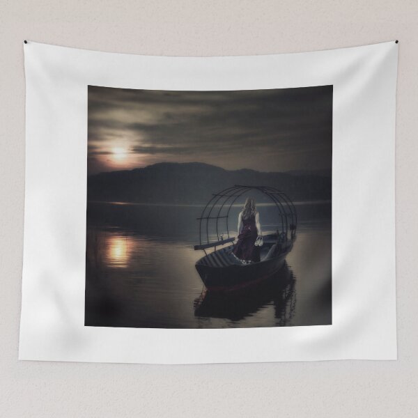 Item preview, woman on fishing boat designed and sold by Joana Kruse.
