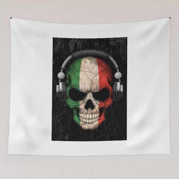 Item preview, Dj Skull with Italian Flag designed and sold by JeffBartels.