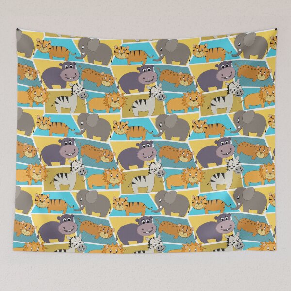 Item preview, Jungle Animals Duvet designed and sold by Gotcha29.