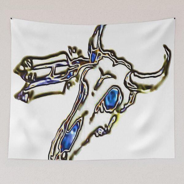 Item preview, Decorated Cow Skull designed and sold by MilesArt.