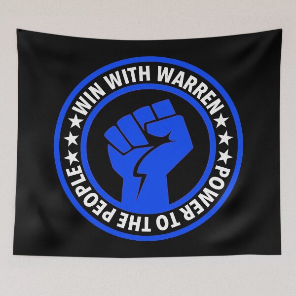 Item preview, Elizabeth Warren - Power to the People - Blue designed and sold by Thelittlelord.