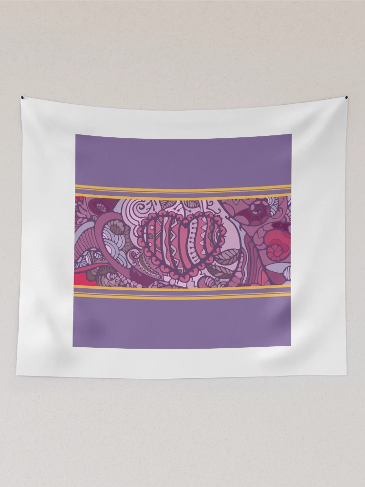 Thumbnail 2 of 3, Tapestry, Purple pattern designed and sold by Rif Khasanov.