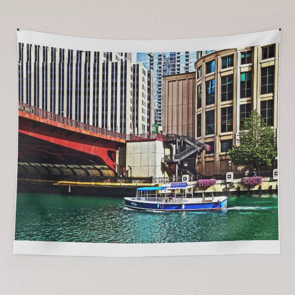 Item preview, Chicago IL - Water Taxi by Columbus Drive Bridge designed and sold by Susan Savad.