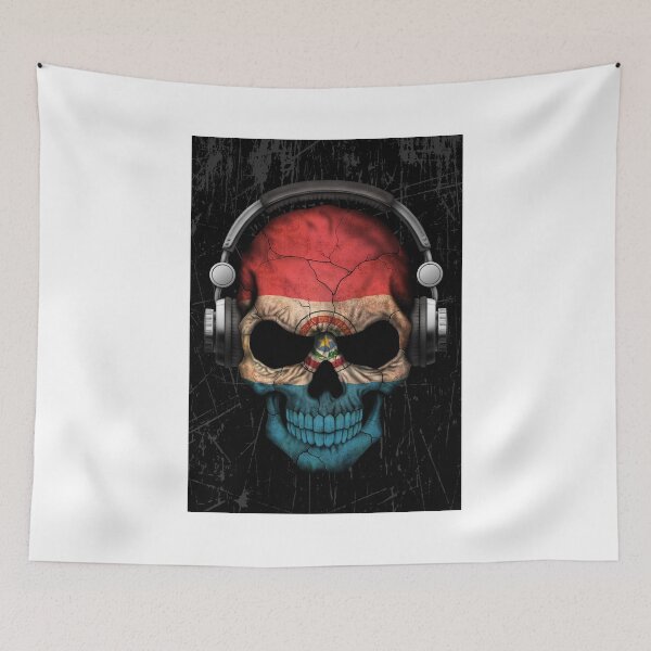 Item preview, Dj Skull with Paraguay Flag designed and sold by JeffBartels.