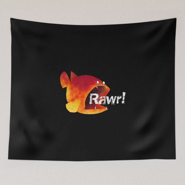 Item preview, Fish Rawr! Funny designed and sold by StrangeStore.