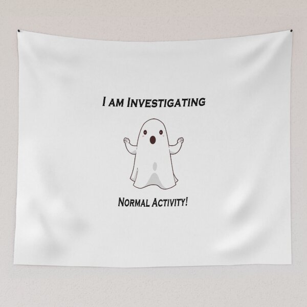 Item preview, Ghost investigating scary normal activity. designed and sold by VisionQuestArts.