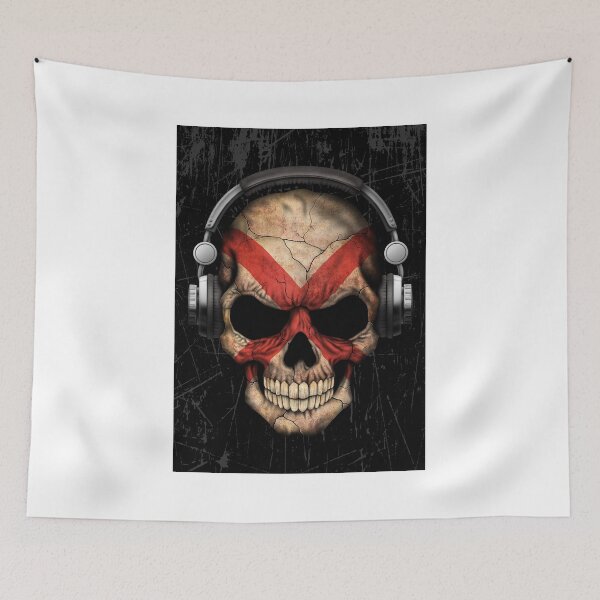 Item preview, Dj Skull with Northern Ireland Flag designed and sold by JeffBartels.