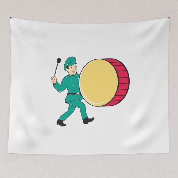 Item preview, Marching Band Drummer Beating Drum designed and sold by patrimonio.