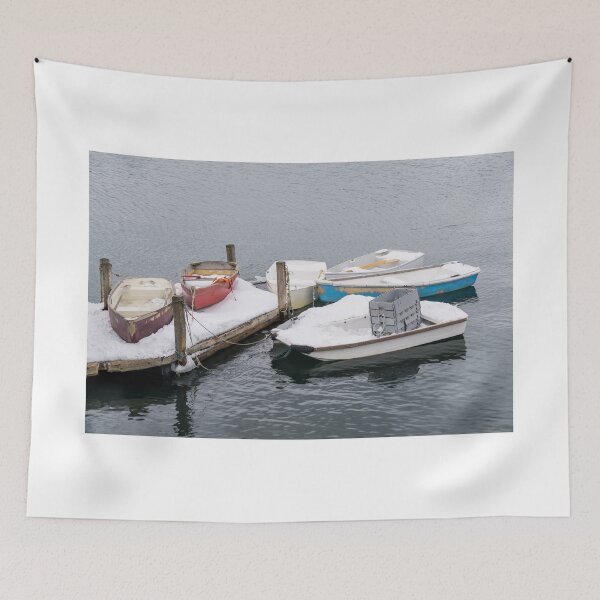 Item preview, Boats New England Winter Time designed and sold by TKPhotos.