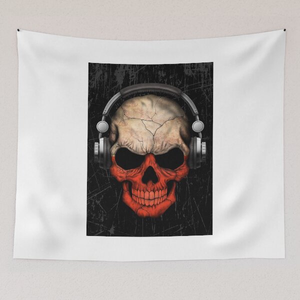 Item preview, Dj Skull with Polish Flag designed and sold by JeffBartels.