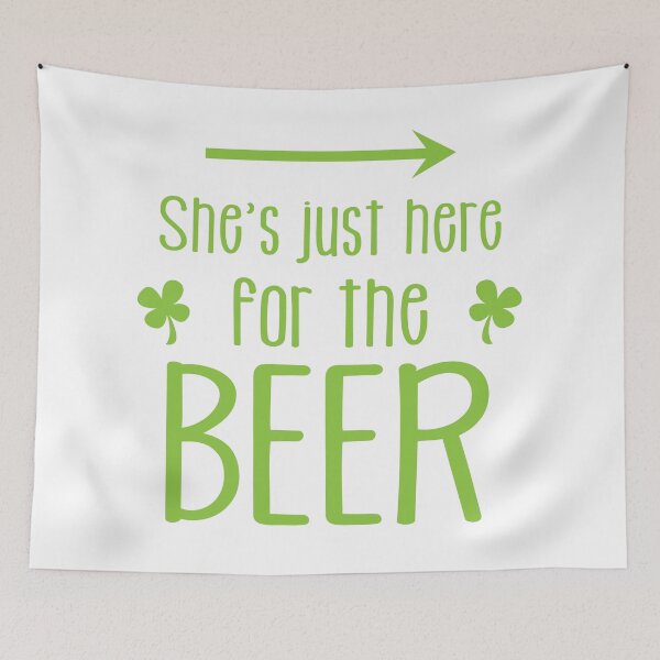 Item preview, She's just here for the beer designed and sold by jazzydevil.