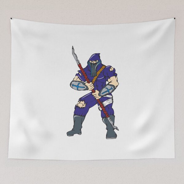 Item preview, Ninja Masked Warrior Spear Cartoon designed and sold by patrimonio.