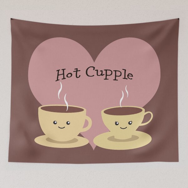 Item preview, Hot Cupple of cups of Coffee designed and sold by Hedgie Designs.