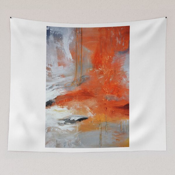 Item preview, Red Orange Abstract Print  designed and sold by AndradaArt.