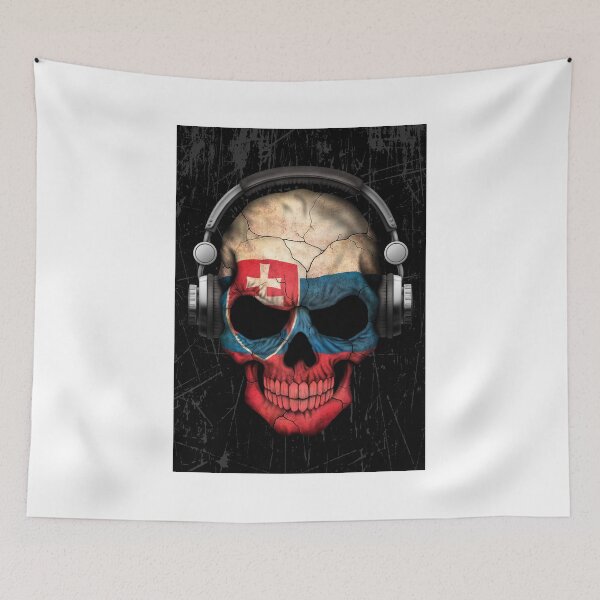 Item preview, Dj Skull with Slovakian Flag designed and sold by JeffBartels.