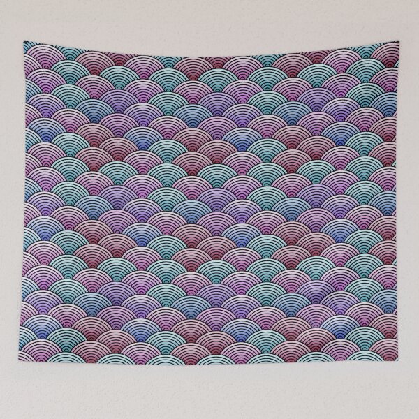 Item preview, Colorful Japanese Concentric Circle Pattern  designed and sold by Kitty Bitty.