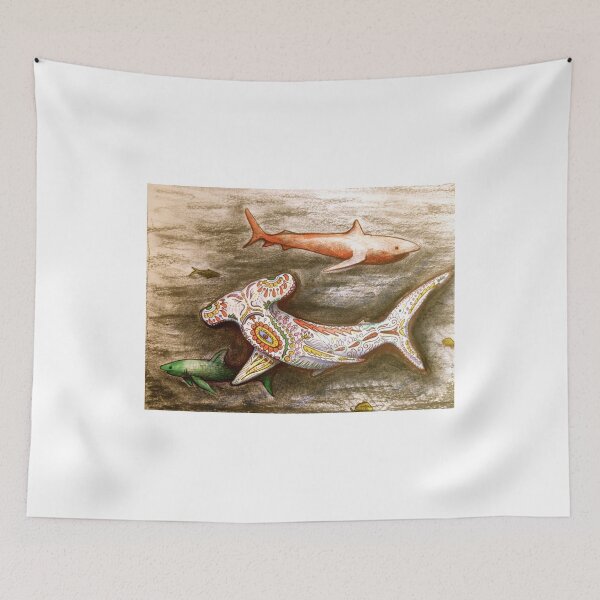 Item preview, hammer head decorative sharks designed and sold by melaniedann.