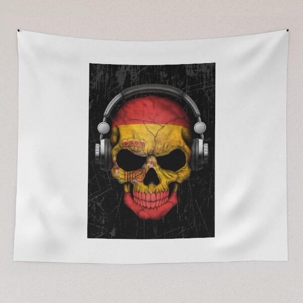 Item preview, Dj Skull with Spanish Flag designed and sold by JeffBartels.