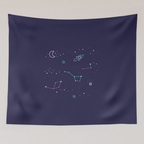 Item preview, Let's discover the Universe! Adventure time doodle space image.  designed and sold by motuwe.