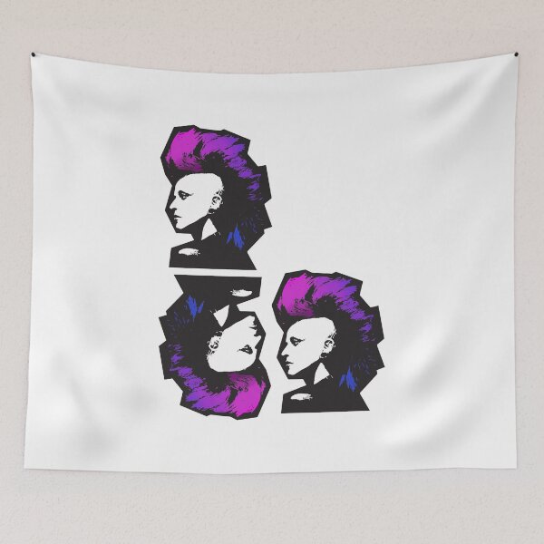 Item preview, Punk in Violets and Blues designed and sold by hartzelldesign.