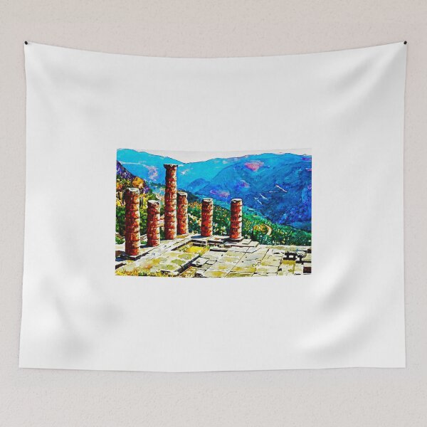 Item preview, Delphi Temple designed and sold by painting-greece.