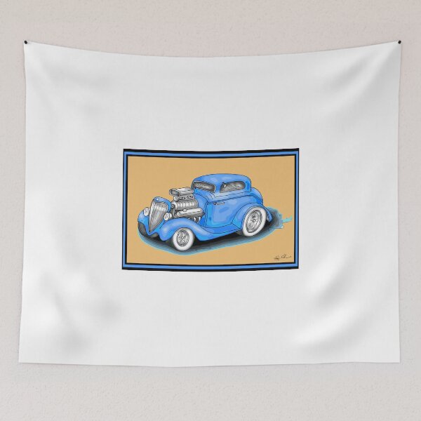 Item preview, HOT ROD CAR DESIGN designed and sold by squigglemonkey.