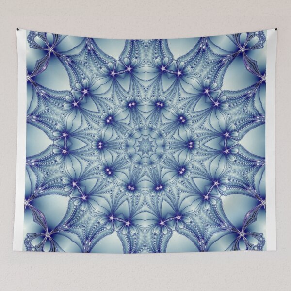 Aperçu de l'œuvre Blue Chrome Kaleidoscope 02 créée et vendue par fantasytripp.