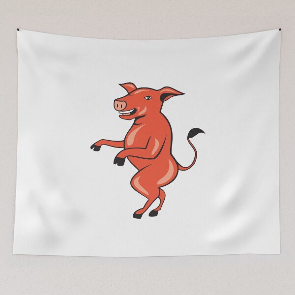 Item preview, Pig Walking Tall Side Cartoon designed and sold by patrimonio.