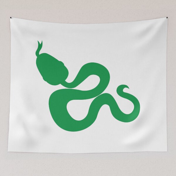 Item preview, Green curly snake in green designed and sold by jazzydevil.