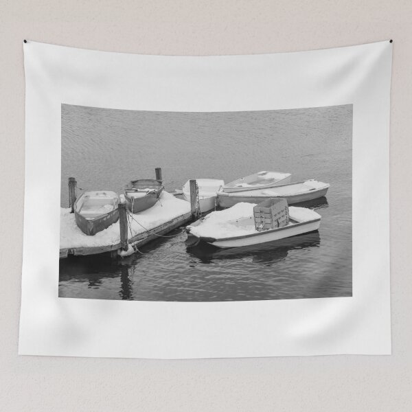 Item preview, Boats New England Winter Time  designed and sold by TKPhotos.