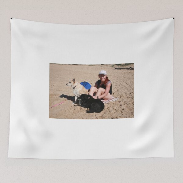 Item preview, 1 Alyssa  with her Kelpie, Collie & Red Cattle Dog designed and sold by Cathie Brooker.