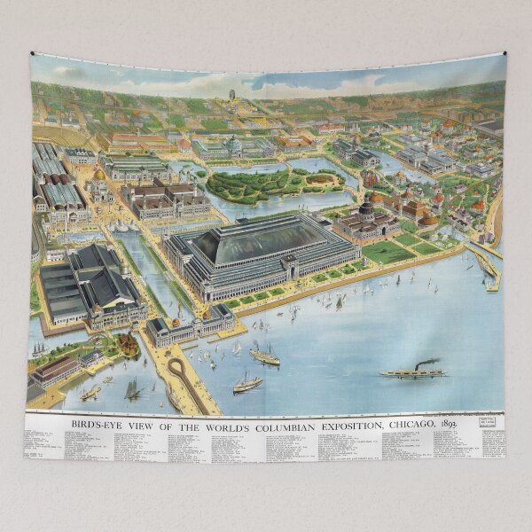 Item preview, 1893 Map of Chicago World's Fair designed and sold by Mingjai.