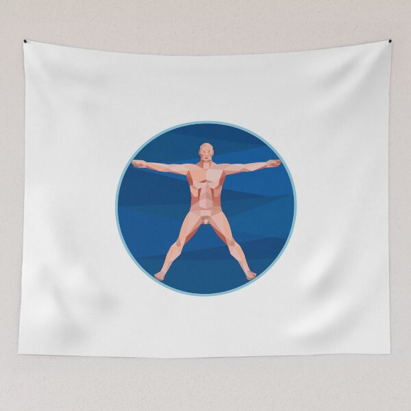 Item preview, Da Vinci Man Anatomy Low Polygon designed and sold by patrimonio.