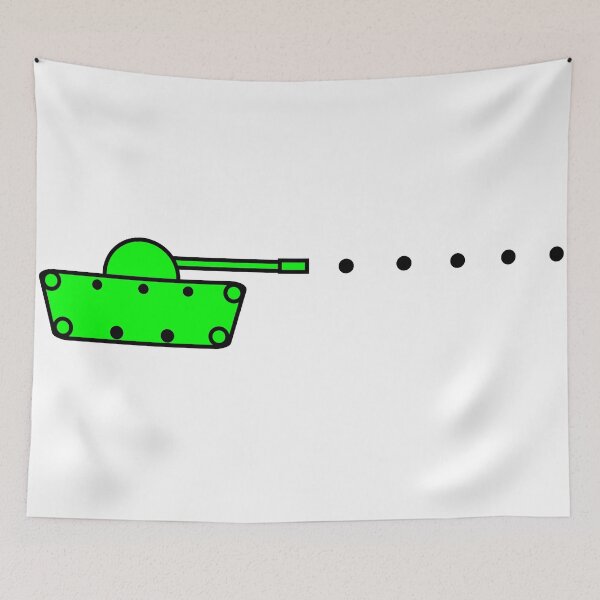Item preview, Green 2D TankTrouble Tank designed and sold by Jonlynch.