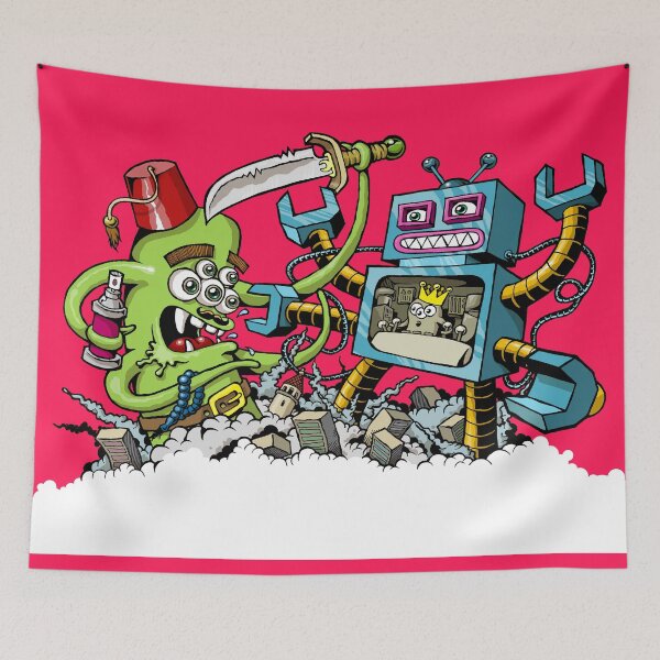 Item preview, Monster vs Robot designed and sold by tuncdindas.