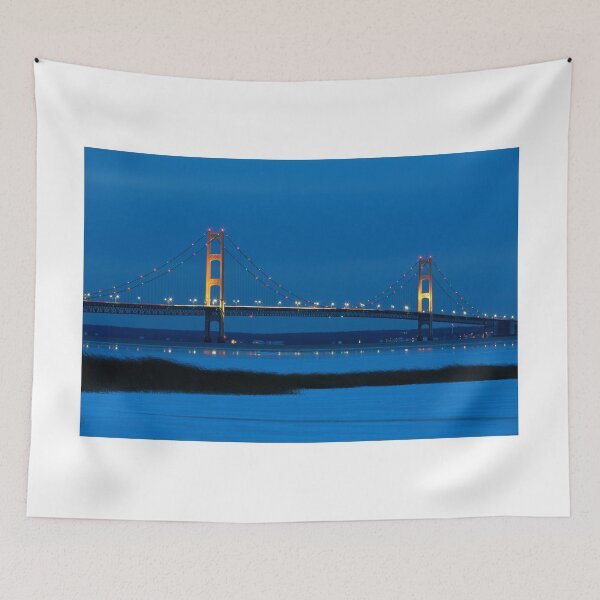 Item preview, Mackinac Bridge at Night designed and sold by Craig Sterken.